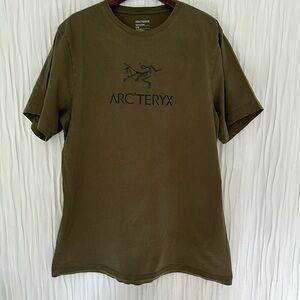 Arc’teryx men’s T-shirt olive color size large.